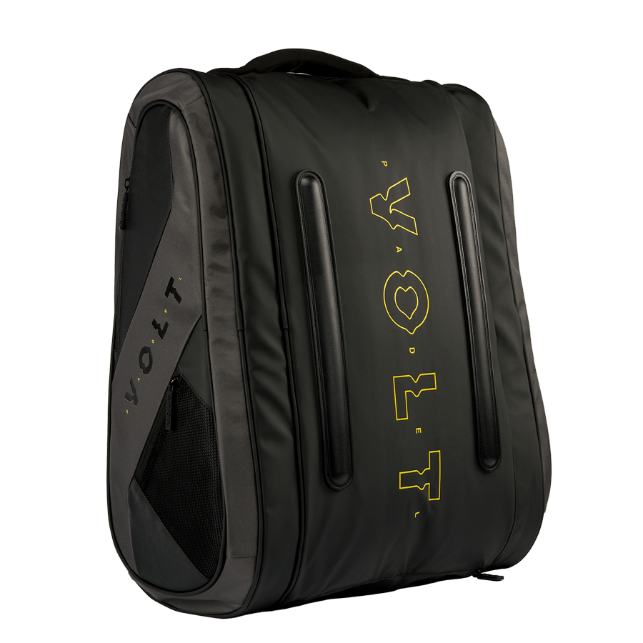 Back view of the Volt Padelbag Grey XL with padded straps for comfortable and ergonomic carrying.