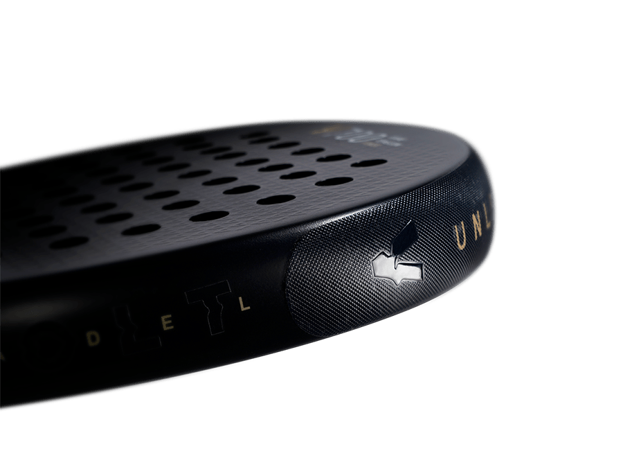 Volt Racket Protector with logo and design in black and yellow